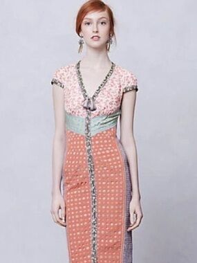 Byron Lars Springtime Sheet Dress SZ 4 Excellent Rare